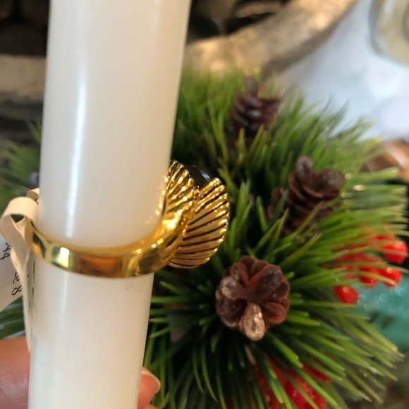 LIA SOPHIA BEAUTIFUL ENVY GREEN STONE RING SIZE 8 - Picture 8 of 8